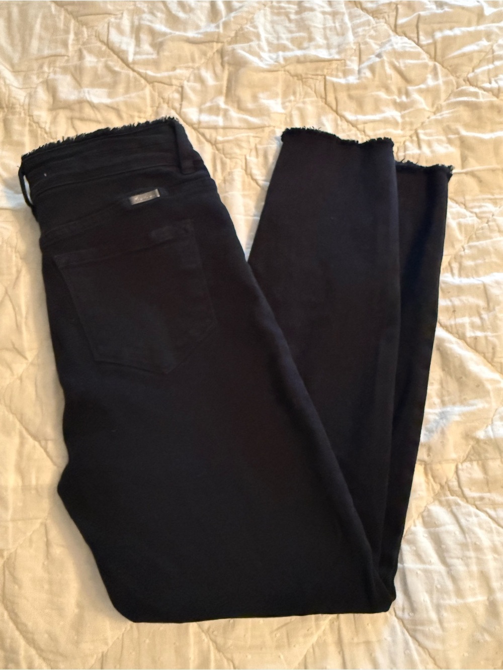 KanCan Black Frayed Hem Skinny Jeans